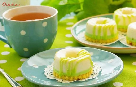 мини-чизкейки, лаймом, сметаной мини-чизкейки, лаймом, сметаной