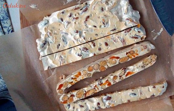 мягкая, нуга, курагой