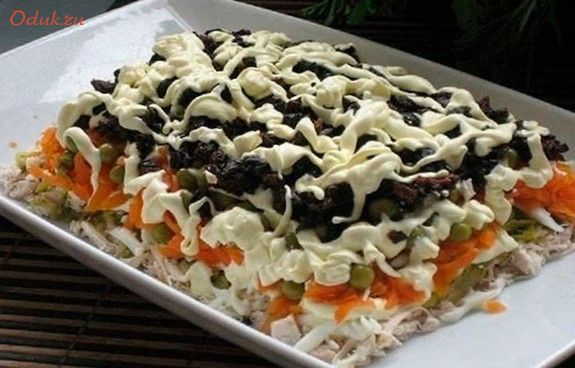 несложный, салат, куриным