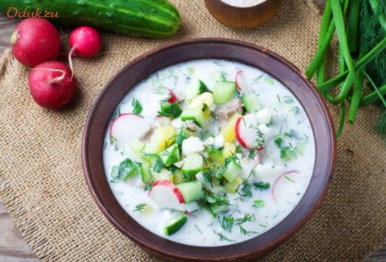 окрошка, кефире