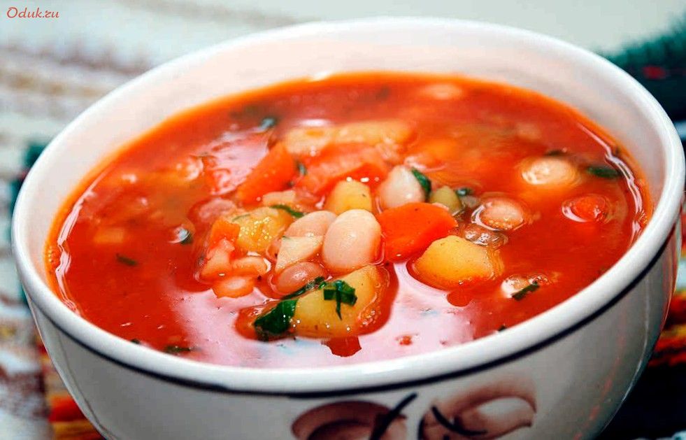 острый, густой, томатный