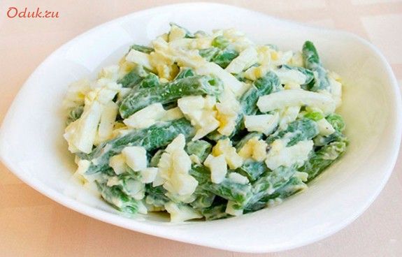 салат, зеленой, фасоли салат, зеленой, фасоли