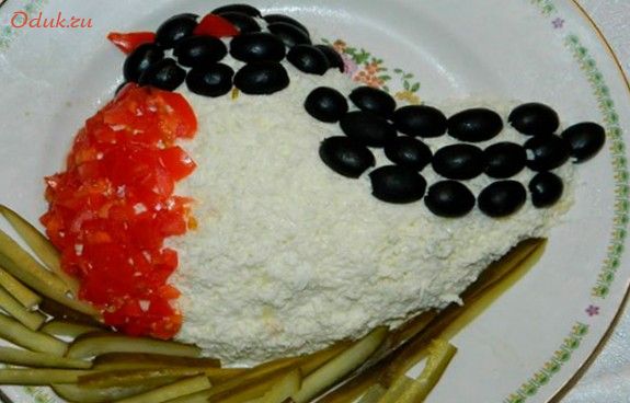 салат, снегирь