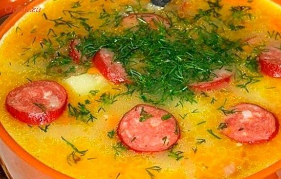 картофельный, копченостями, плавленым