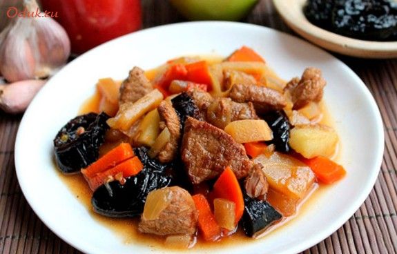 тушеная, говядина