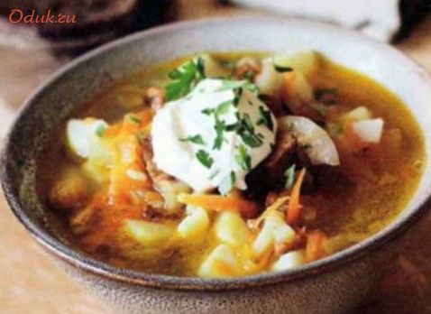 картофельный, по-татарски, шкварками