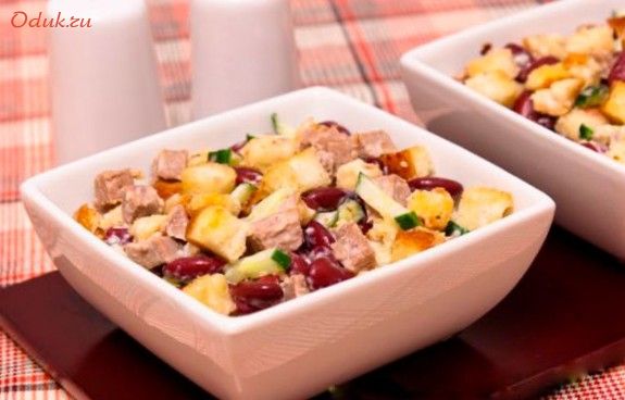 мясной, салат