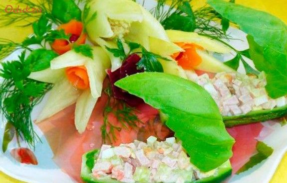 огуречные, лодочки, крабовым огуречные, лодочки, крабовым