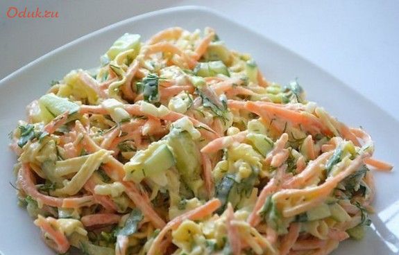 салат, морковью