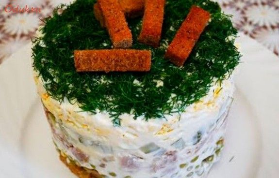 уникальный, салат, траве