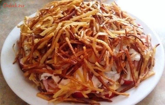 салат, блондинка