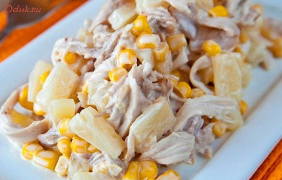 салат, ананасом