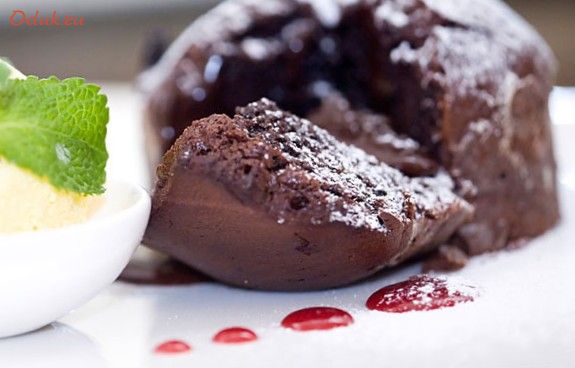 шоколадный, пудинг, скорую