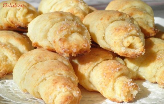 творожные, рогалики, творог