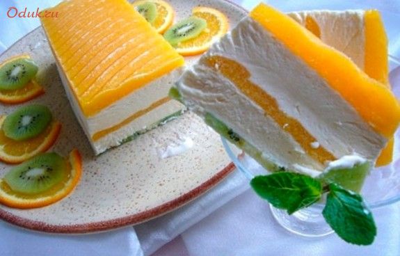 десерт, семифредо, солнцем, пищевой, киви десерт, семифредо, солнцем, пищевой, киви