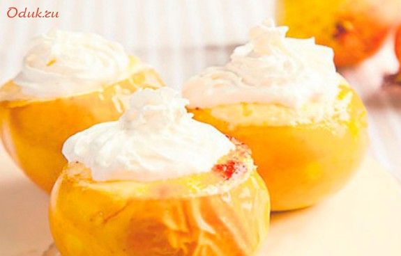 яблоки, сливками