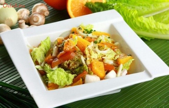 салат, курицей