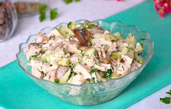 салат, курицей салат, курицей