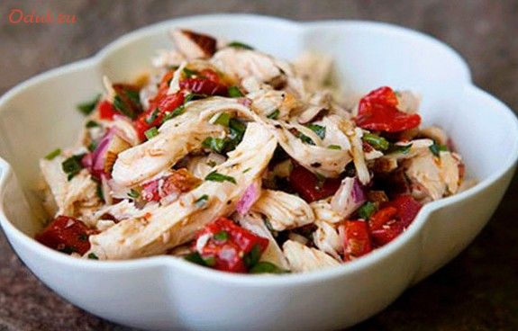 салат, курицей, сладким