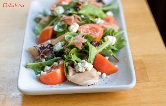 салат, ветчиной