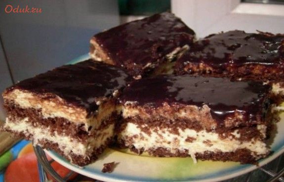 шоколадный, торт, кокосовым