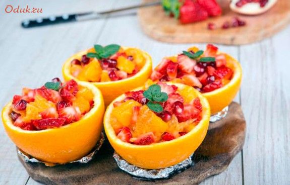 сладкий, фруктовый, салат, киви