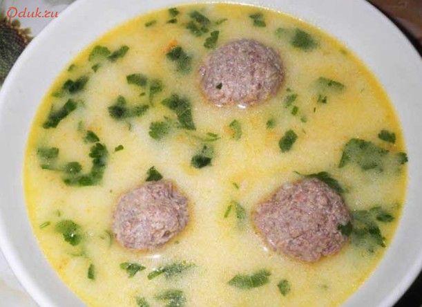 сырный, фрикадельками сырный, фрикадельками