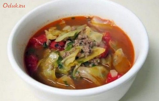 сытный, овощами, мясным, капуста