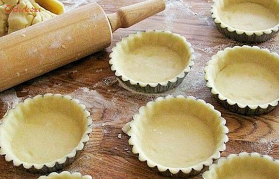 тесто, домашних, корзиночек тесто, домашних, корзиночек