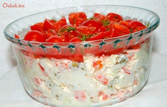 слоеный, салат слоеный, салат