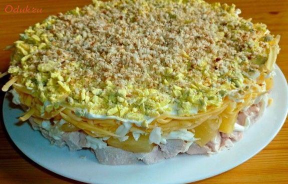 слоеный, салат