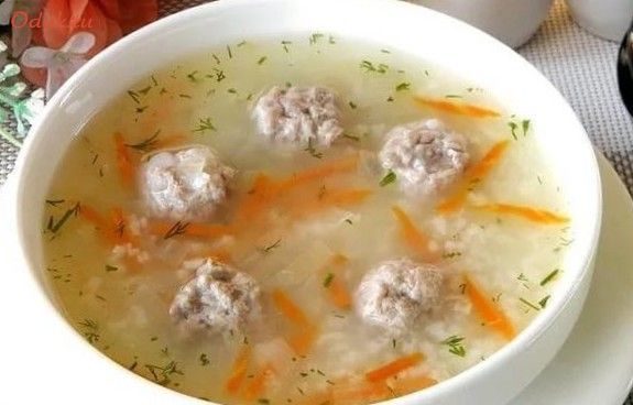 овощами, готовыми, фрикадельками