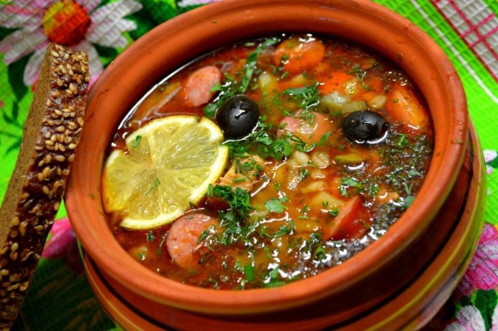 сытная, солянка, овощами сытная, солянка, овощами
