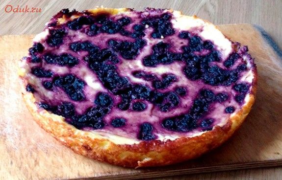 запеканка, творога, черникой, творог