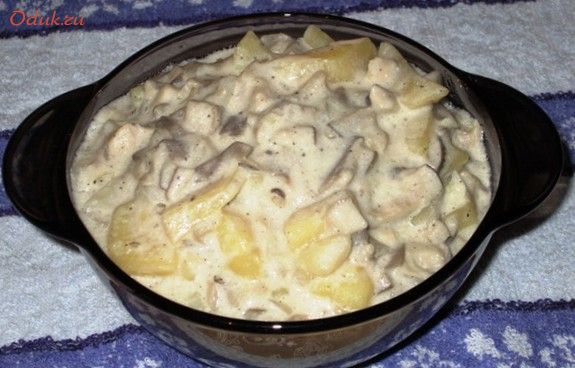 жаркое, грибами, свинина жаркое, грибами, свинина