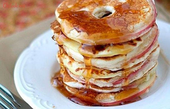 яблочные, круги, тесте