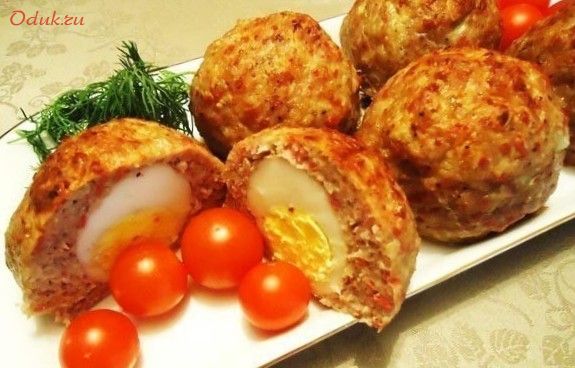 яйца, мясном, бекон