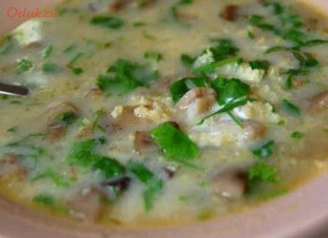 кулеш, грибами