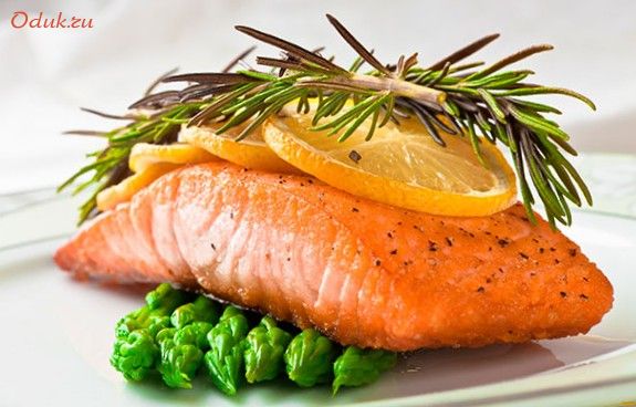 семга, запеченная
