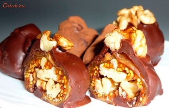 шоколадные, конфеты, инжира шоколадные, конфеты, инжира