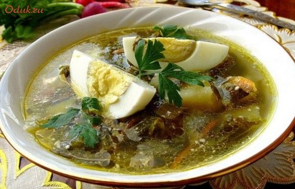 зеленый, борщ, жир