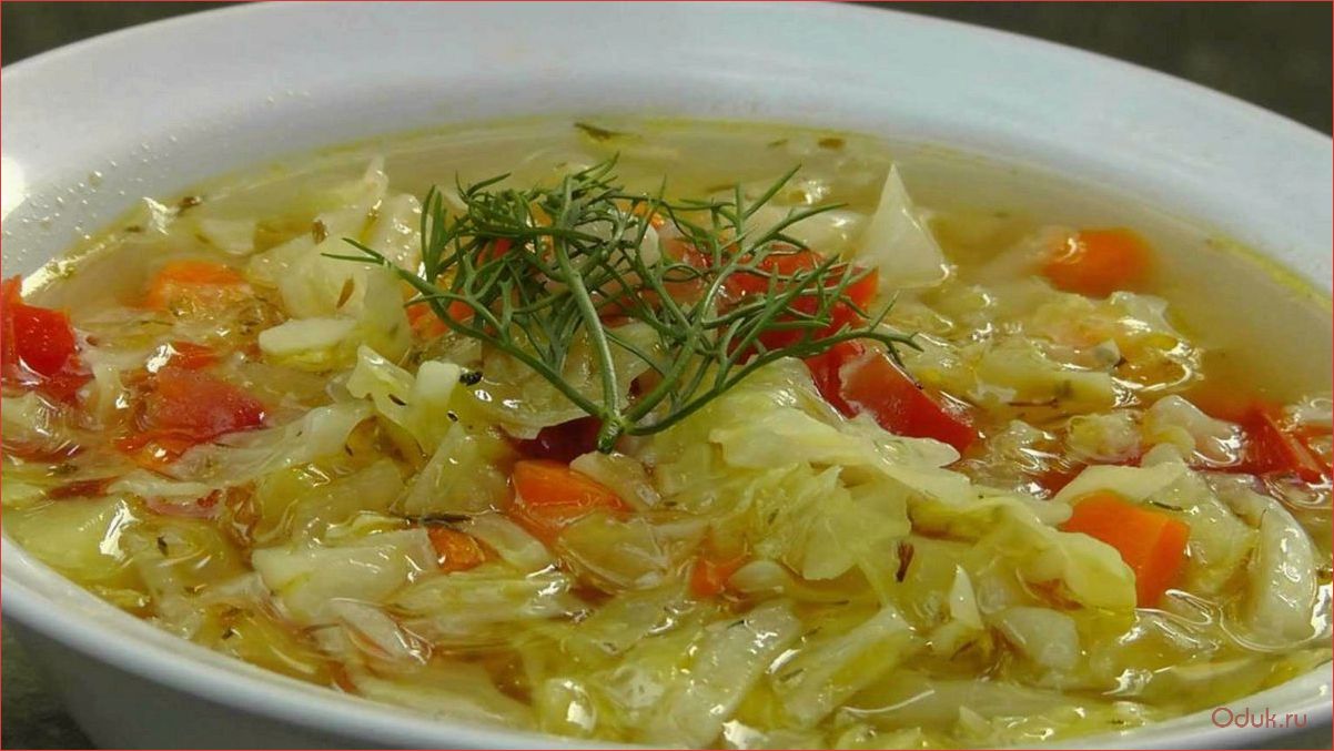 Капустный суп: рецепты, полезные свойства, секреты приготовления