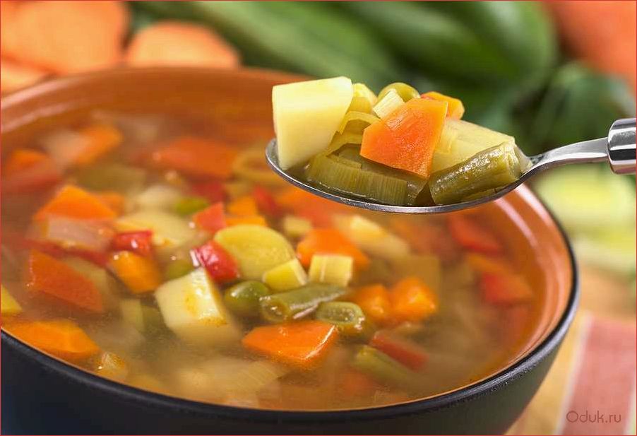 Супы овощные: вкусные рецепты и полезные свойства