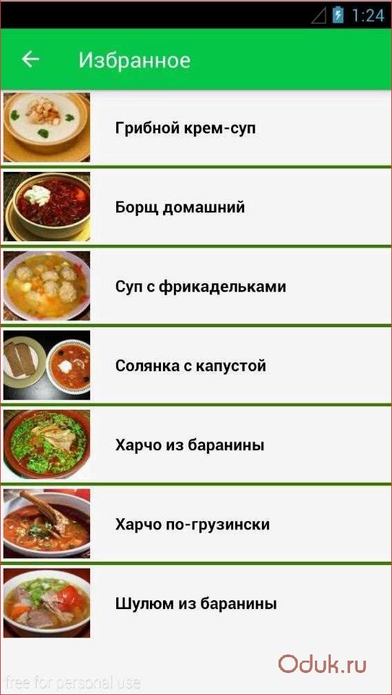 Виды супов