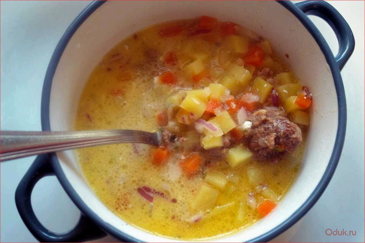Простой суп мясо картошка. Суп с тушенкой. Картофельный суп с тушенкой. Суп с тушенкой из говядины. Суп с говяжьей тушенкой.