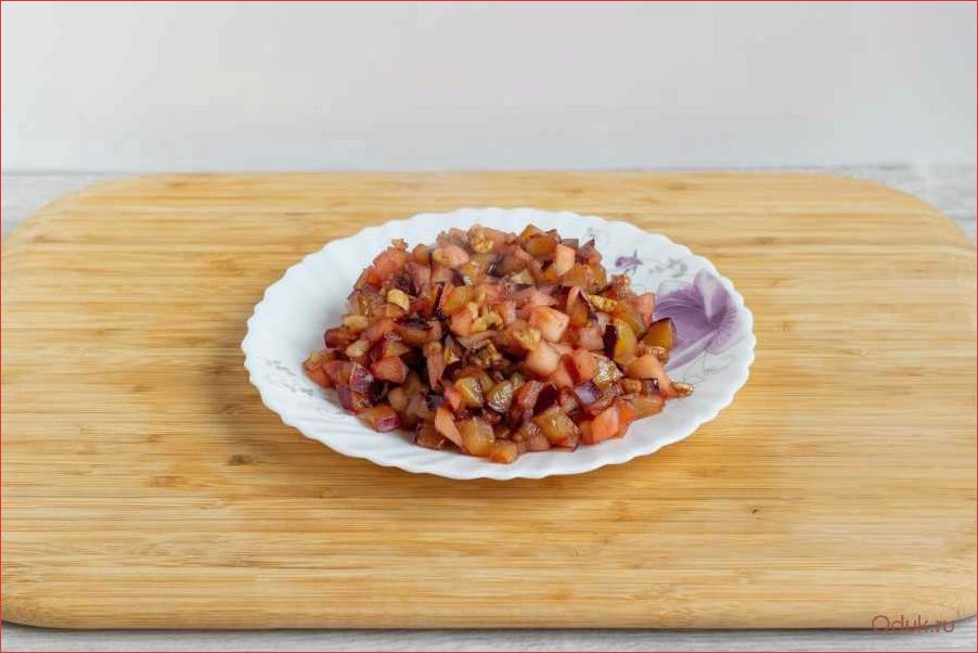 (яблоки, фаршированные, карамелизированной, сливой, идеальное) Яблоки, фаршированные карамелизированной сливой — идеальное сочетание сладости и кислинки в одном блюде