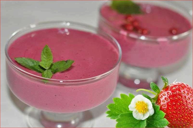 Ягодный крем — вкусное и полезное десертное удовольствие для всей семьи