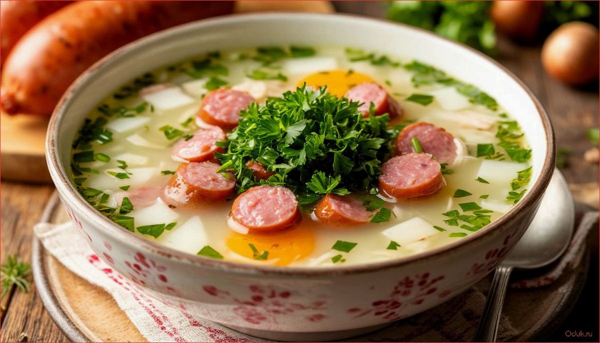 Классическая окрошка с колбасой на воде простой и вкусный рецепт на каждый день