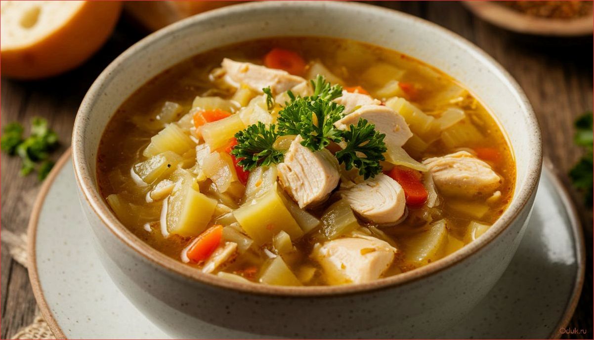 (классические, капустой, курицей, простые, вкусные) Классические щи с капустой и курицей простые и вкусные рецепты на каждый день