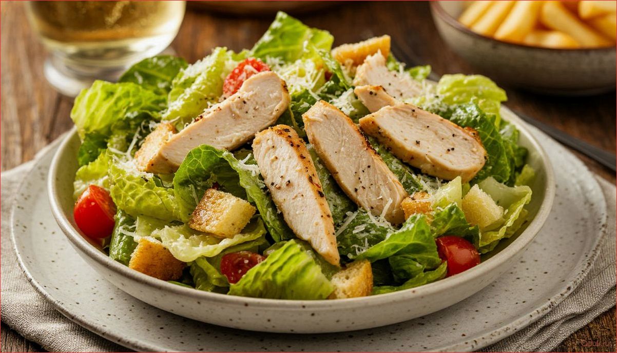 (классический, салат, цезарь, курицей, приготовить) Классический салат Цезарь с курицей как приготовить вкусное блюдо дома